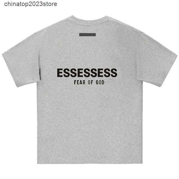 men's t-shirts designer shirts essent t shirt street casual essentail tshirt loose men women summer luxury shorts essen tshirts chest p, White;black
